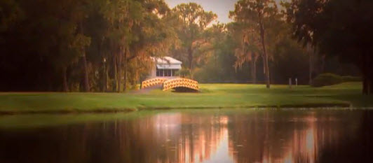 Walking trail over bridge.