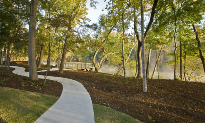 Deck view of river.