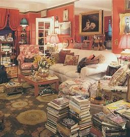 a cluttered room