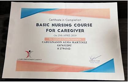 healthcare certificate