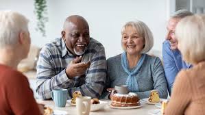 seniors are comfortable around people