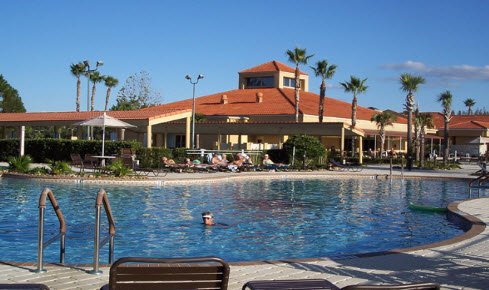 One of swimming pools by clubhouse.