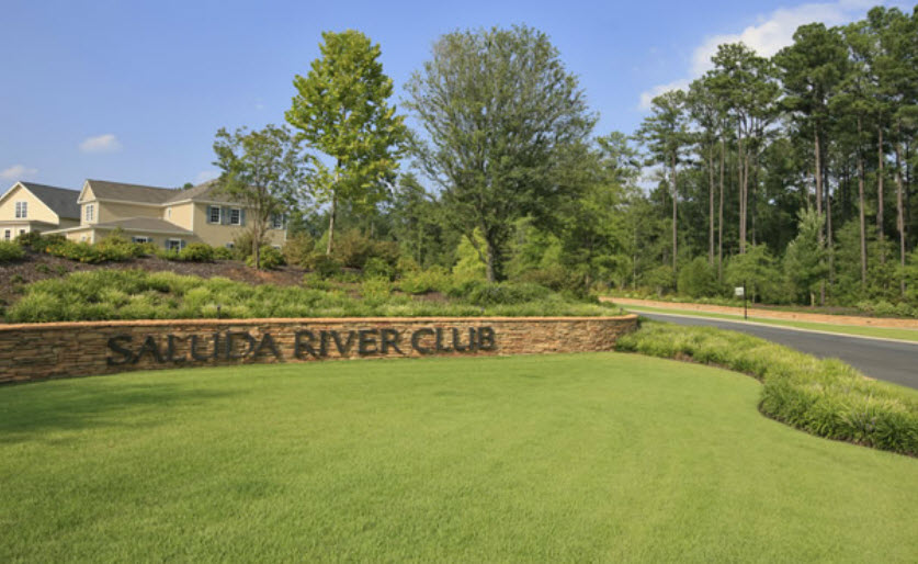 Saluda River Club entrance.
