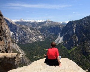 Senior Traveling in Yosemite